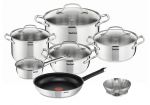 TEFAL - Zestaw Garnków Komplet 10 cz Patelnia 21 Indukcjia TEFAL - Zestaw Garnków Komplet 10 cz Patelnia 21 Indukcjia