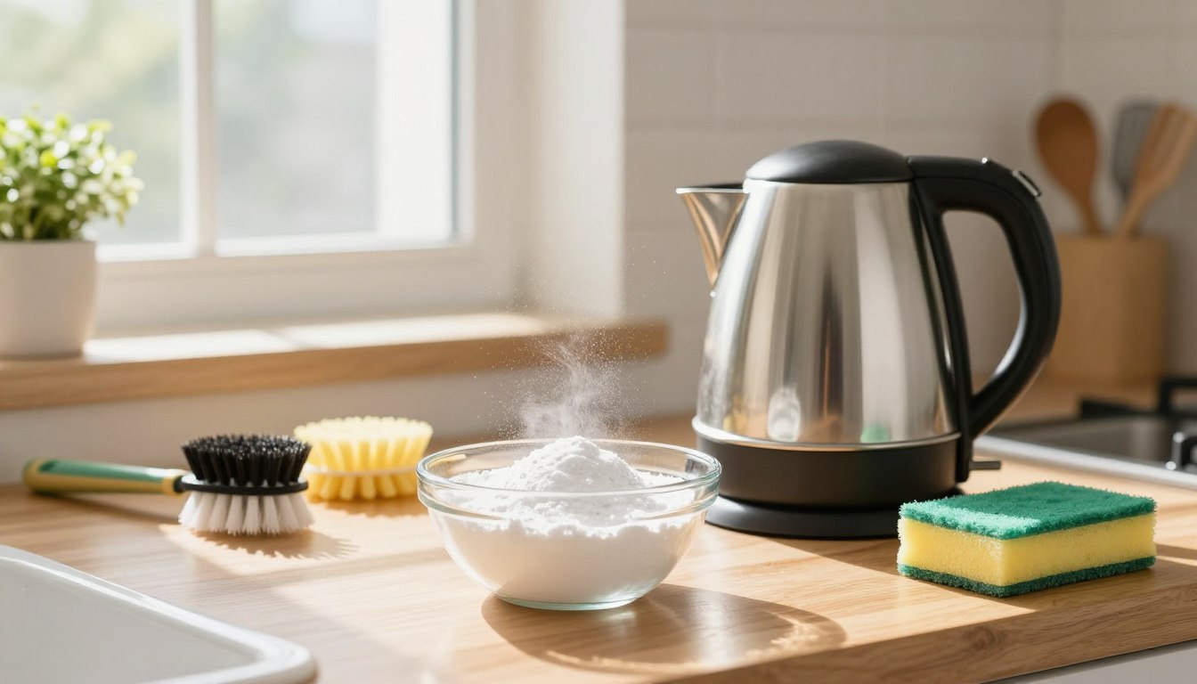 Jak odkamienić czajnik sodą i octem