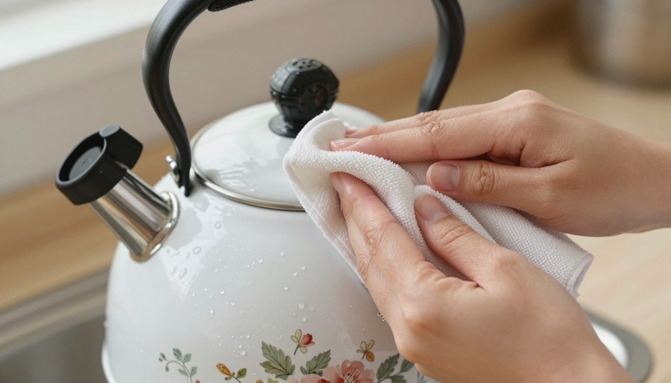 Jak wyczyścić czajnik emaliowany z zewnątrz